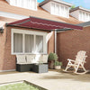 Tenda da sole pieghevole Vidaxx bordeaux 300 x 250 cm