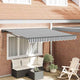 Ombrellone pieghevole Vidaxx antracite e bianco 300 x 250 cm