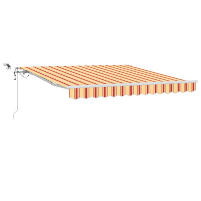 Vidaxl inklapbaar zonnescherm geel en oranje 300 x 250 cm