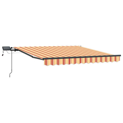 Vidaxl inklapbaar zonnescherm geel en oranje 300 x 250 cm stof