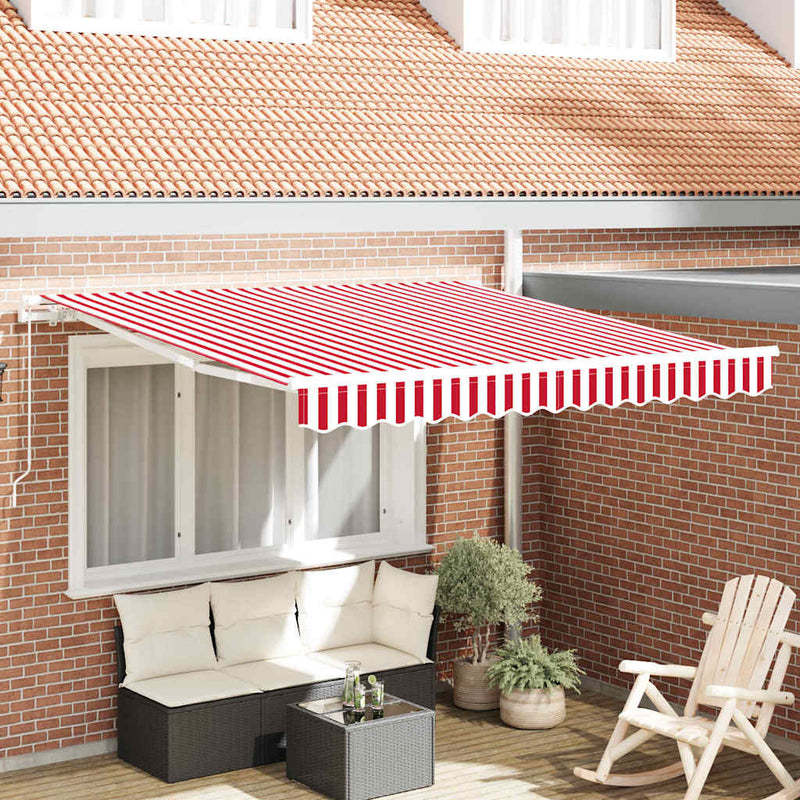 Ombrellone pieghevole Vidaxx rosso e bianco 300 x 250 cm