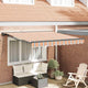 Ombrellone pieghevole Vidaxx blu e arancione 300 x 250 cm