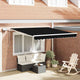 Ombrellone pieghevole Vidaxx nero 300 x 250 cm tessuto e acciaio