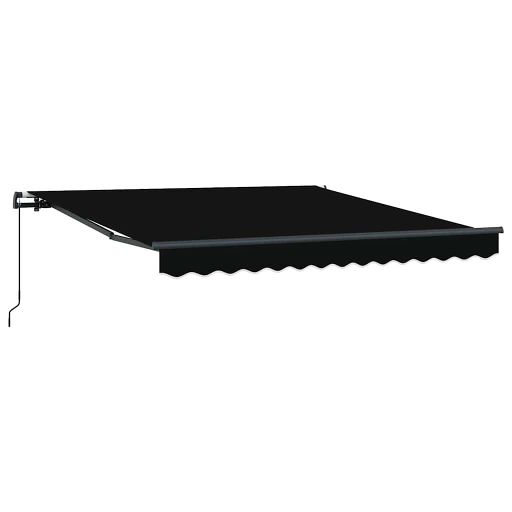 Vidaxx parasol plegable negro 300 x 250 cm poliéster y acero