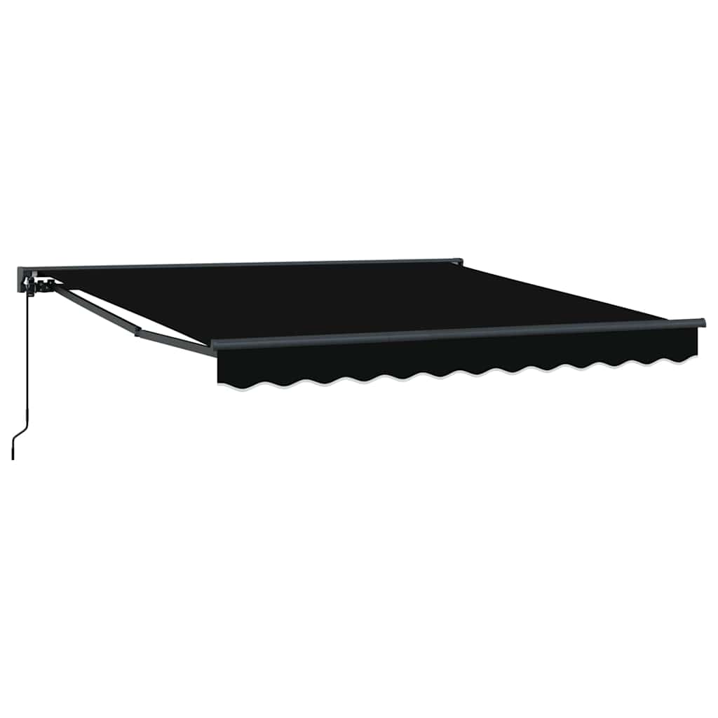 Vidaxl inklapbaar zonnescherm zwart 300 x 250 cm polyester en metaal