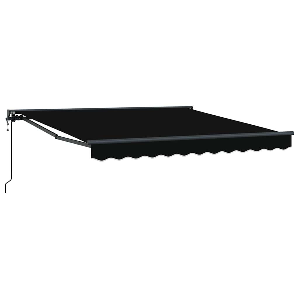 Vidaxl inklapbaar zonnescherm zwart 300 x 250 cm polyester en metaal