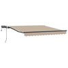 Vidaxl inklapbaar zonnescherm beige 300 x 250 cm stof