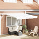 Ombrellone pieghevole Vidaxx tessuto bianco 300 x 250 cm e acciaio