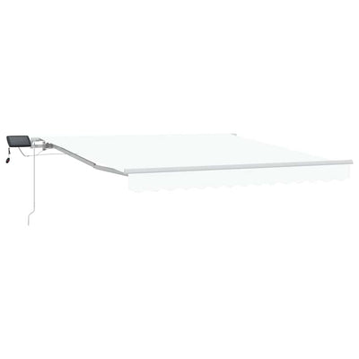 Ombrellone pieghevole Vidaxx tessuto bianco 300 x 250 cm e acciaio