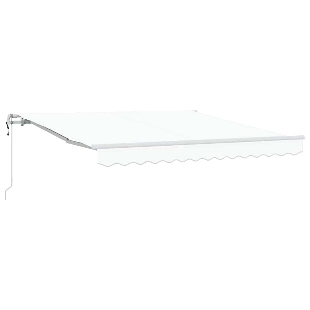 Vidaxl inklapbaar zonnescherm wit 300 x 250 cm stof