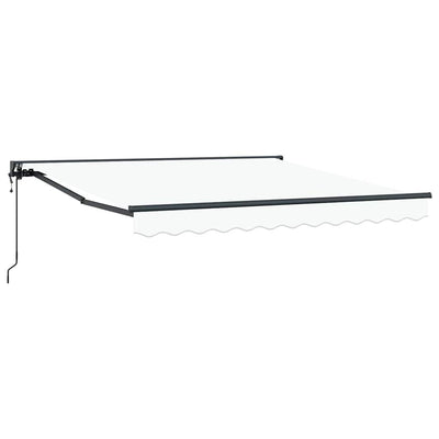 Ombrellone pieghevole Vidaxx bianco 300 x 250 cm poliestere e metallo