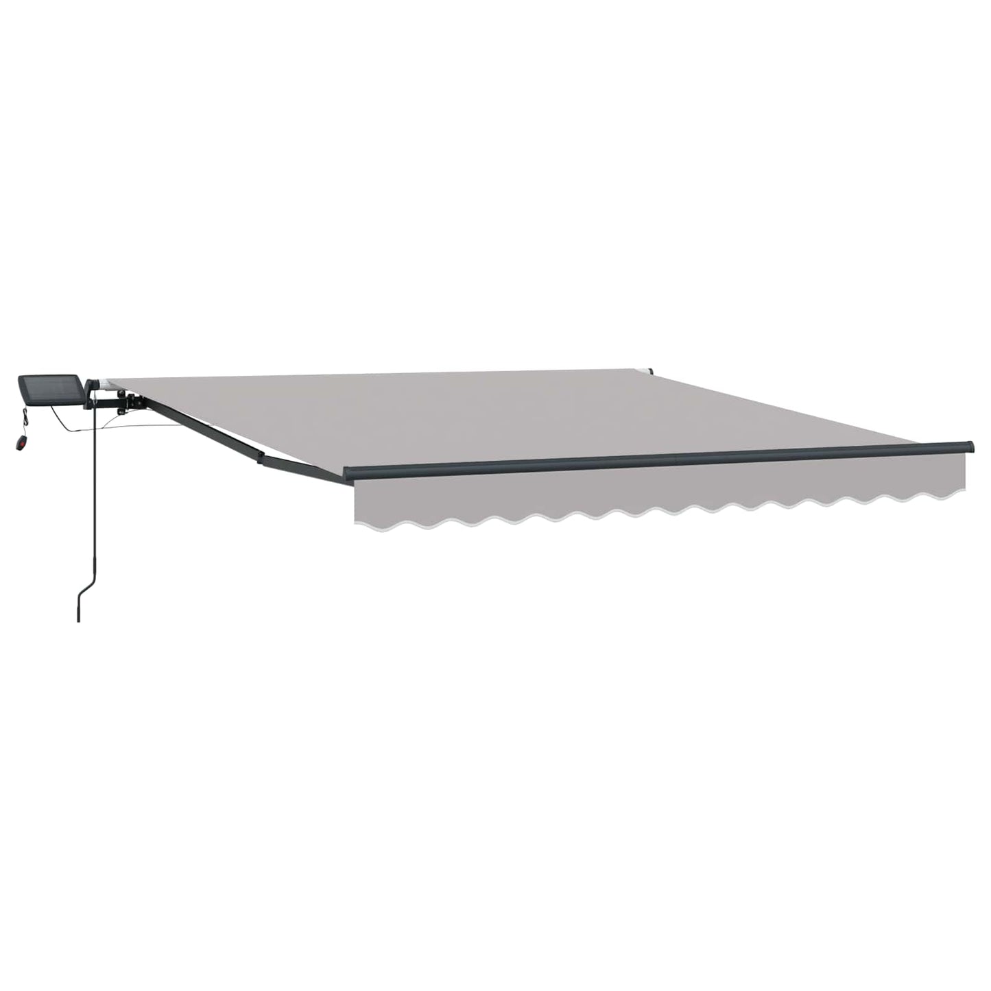 Ombrellone pieghevole Vidaxx tessuto grigio chiaro 300 x 250 cm
