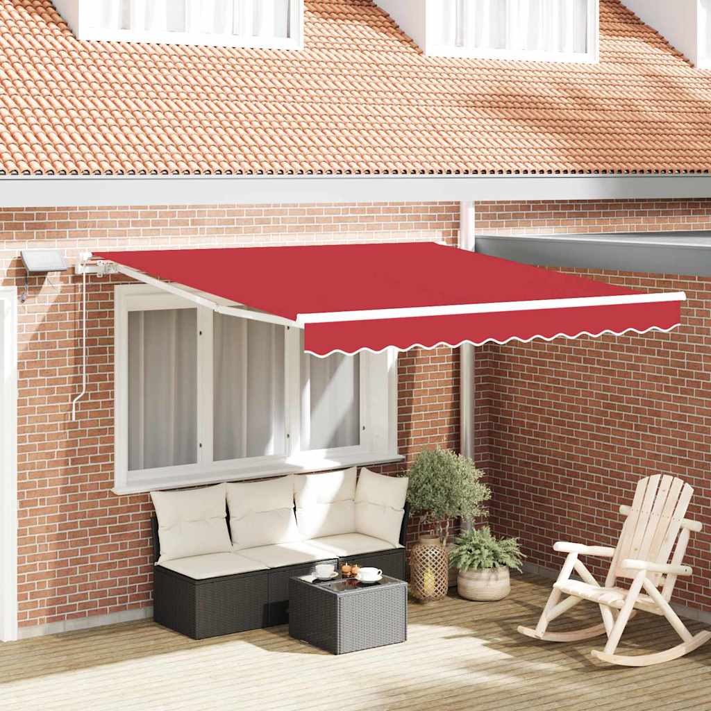Ombrellone pieghevole Vidaxx rosso 300 x 250 cm tessuto e acciaio