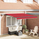 Vidaxl inklapbaar zonnescherm rood 300 x 250 cm stof