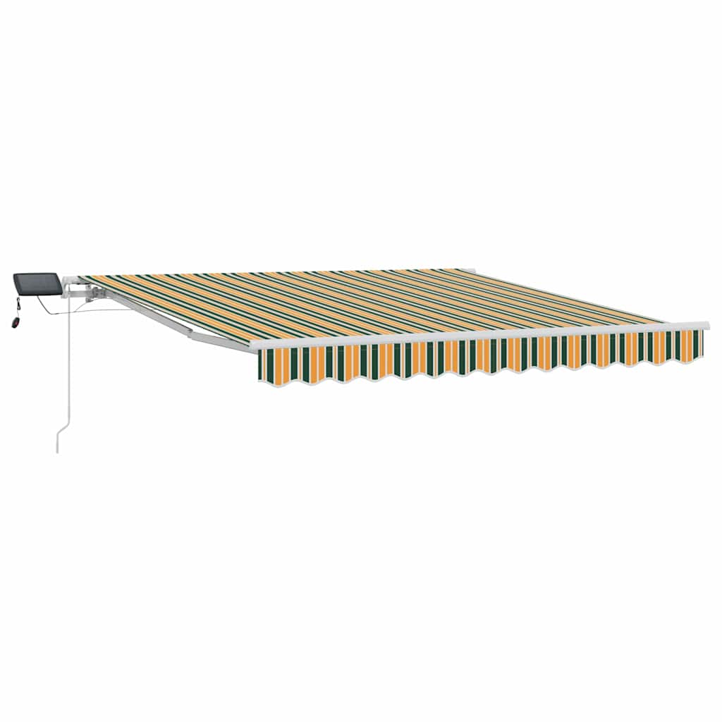 Vidaxx parasol plegable verde y amarillo 300 x 250 cm tela y acero