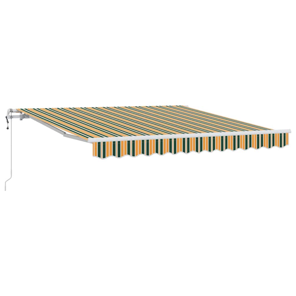 Ombrellone pieghevole Vidaxx in tessuto verde e giallo 300 x 250 cm