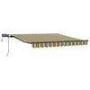 Vidaxx Sombrilla plegable de tela verde y amarillo 300 x 250 cm