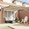 Tenda da sole Vidaxx verde e gialla 300 x 250 x 165 cm in poliestere