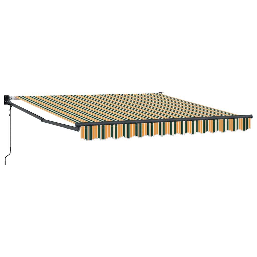 Tenda da sole Vidaxx verde e gialla 300 x 250 x 165 cm in poliestere