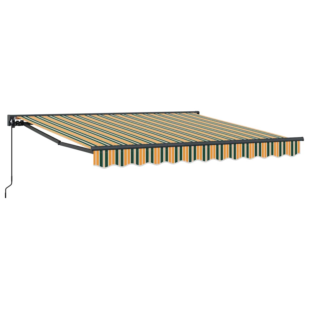 Vidaxx sombrilla plegable verde y amarillo 300 x 250 cm