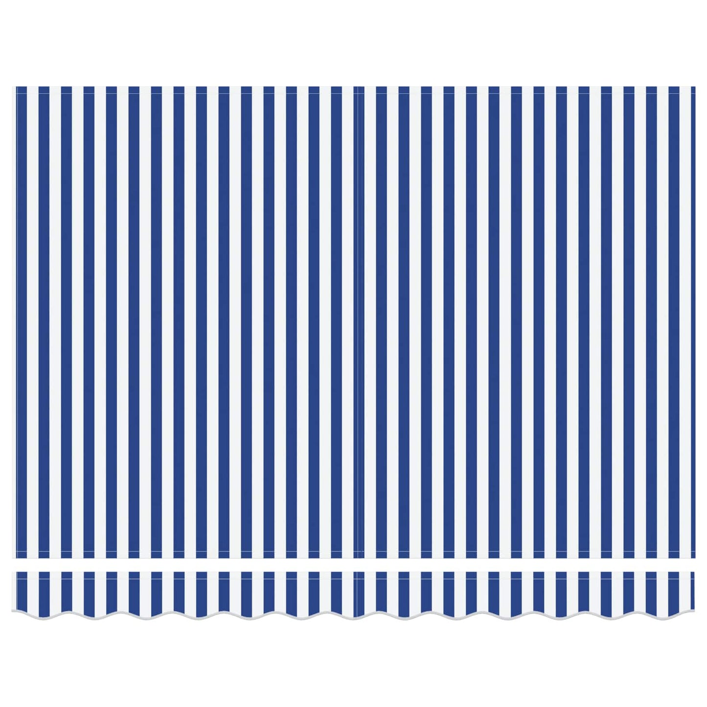 Ombrellone pieghevole Vidaxx blu e bianco 350 x 250 cm