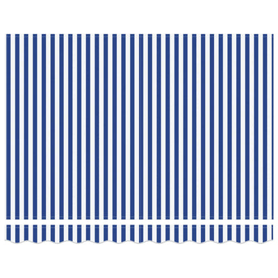 Vidaxx sombrilla plegable azul y blanco 350 x 250 cm