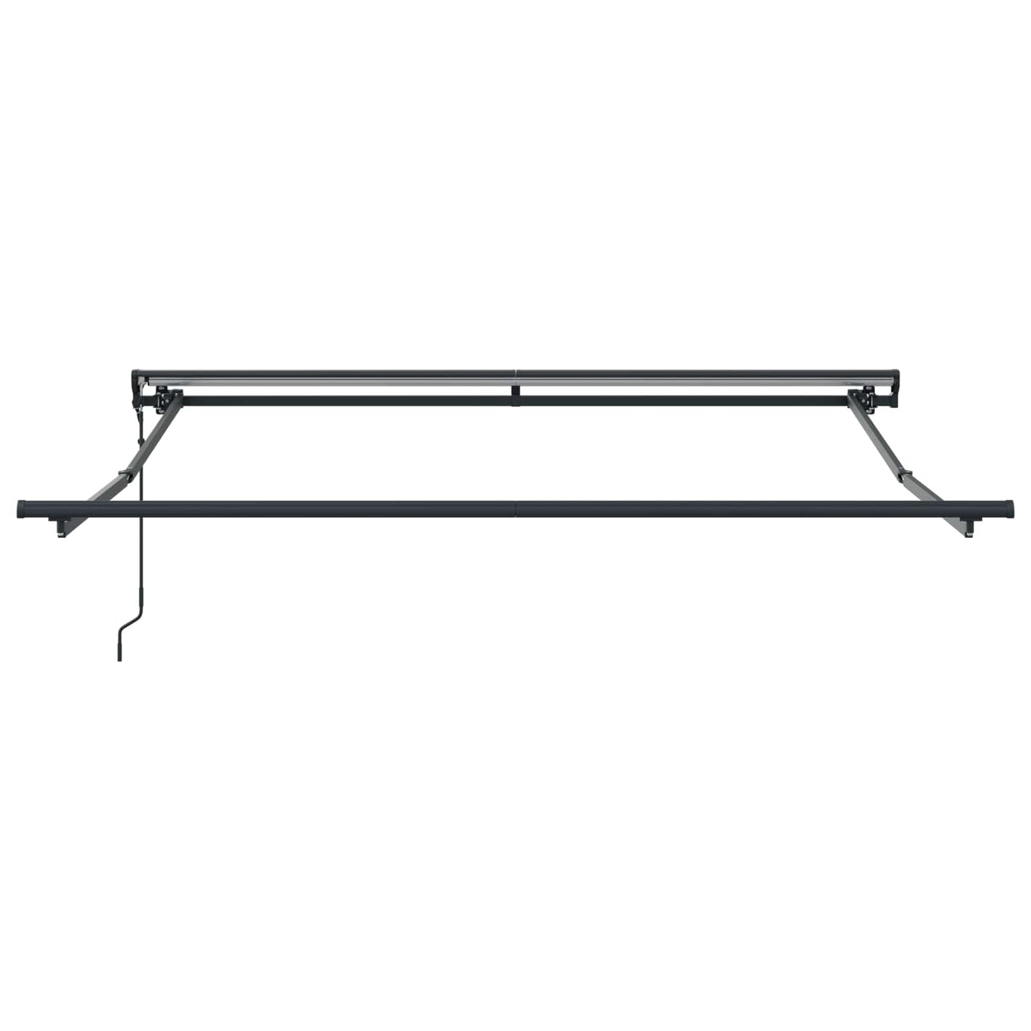 Vidaxl inklapbaar zonnescherm crème 350 x 250 cm polyester en metaal