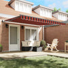Ombrellone pieghevole Vidaxx in tessuto arancione e marrone 350 x 250 cm