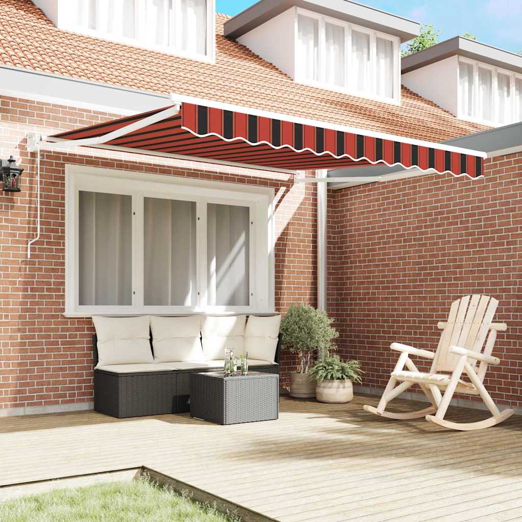 Vidaxl markies oranje en bruin 350 x 250 x 165 cm polyester