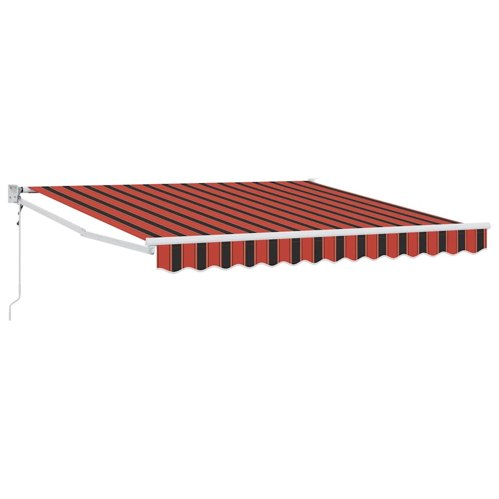 Vidaxl markies oranje en bruin 350 x 250 x 165 cm polyester