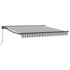 Ombrellone pieghevole Vidaxx antracite e bianco 350 x 250 cm