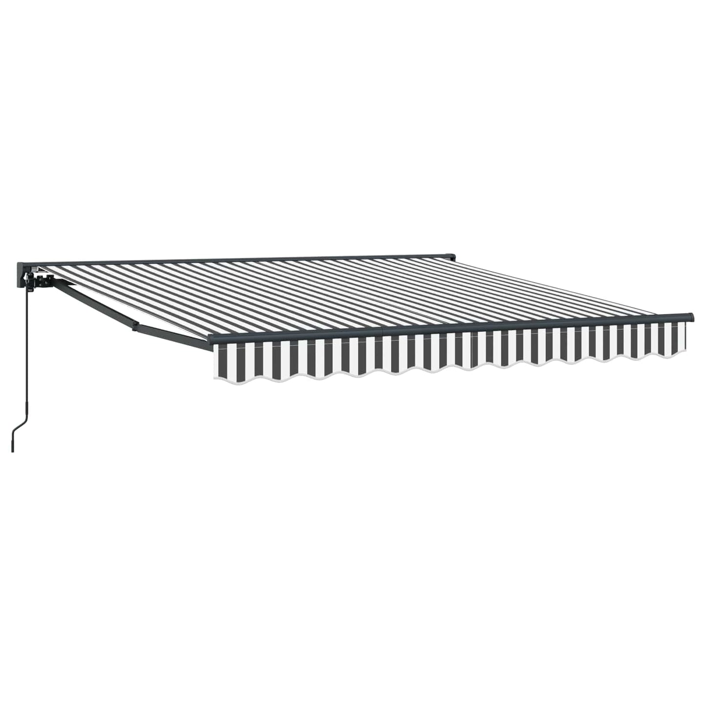 Ombrellone pieghevole Vidaxx antracite e bianco 350 x 250 cm