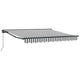 Ombrellone pieghevole Vidaxx antracite e bianco 350 x 250 cm
