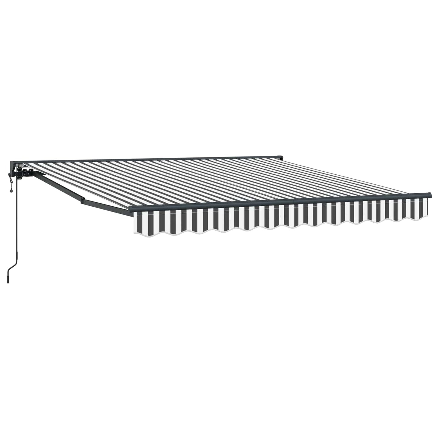 Ombrellone pieghevole Vidaxx antracite e bianco 350 x 250 cm