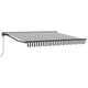 Ombrellone pieghevole Vidaxx antracite e bianco 350 x 250 cm