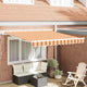 Vidaxl markies geel en oranje 350 x 250 x 165 cm polyester