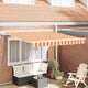 Ombrellone pieghevole Vidaxx in tessuto giallo e arancione 350 x 250 cm