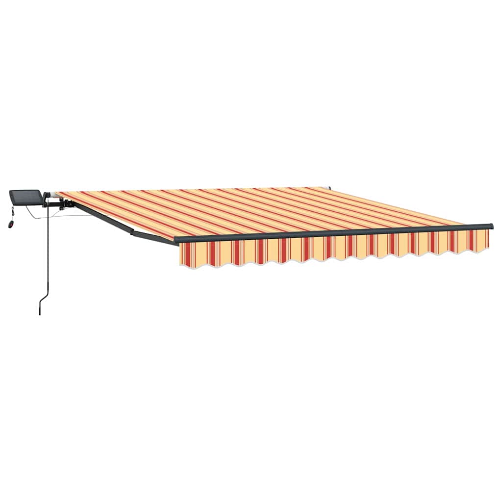 Ombrellone pieghevole Vidaxx in tessuto giallo e arancione 350 x 250 cm