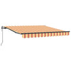 Vidaxl inklapbaar zonnescherm geel en oranje 350 x 250 cm