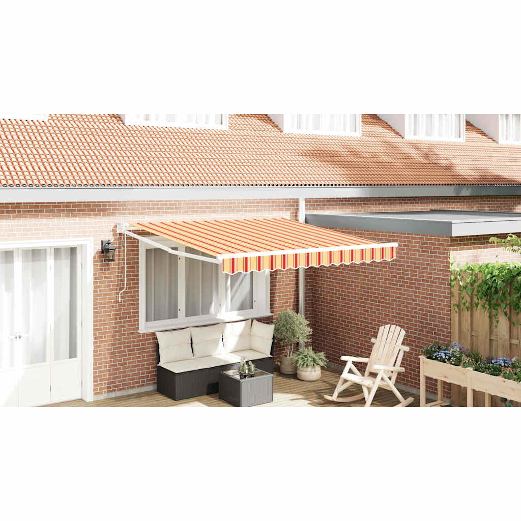 Vidaxl markies geel en oranje 350 x 250 x 165 cm polyester