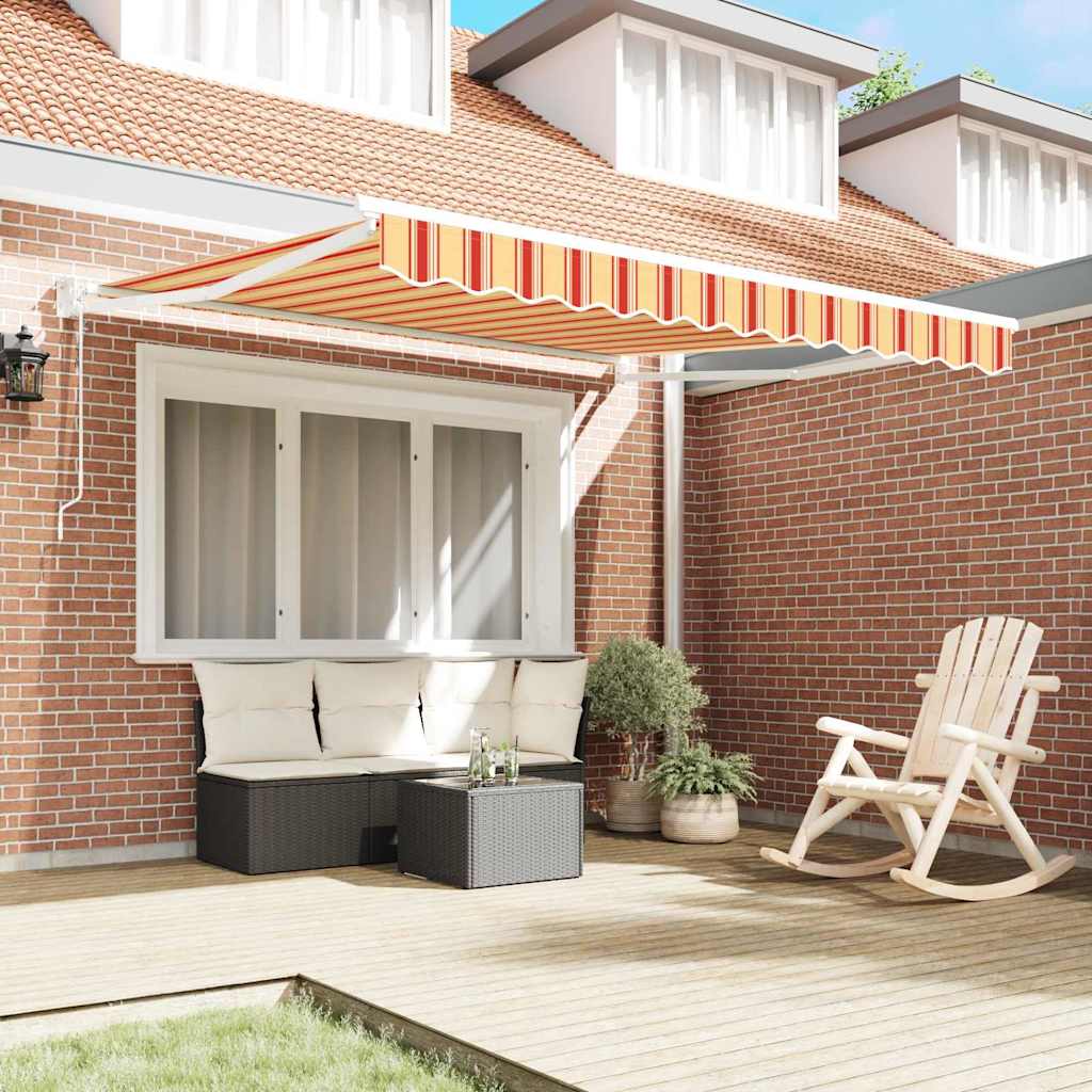 Vidaxl markies geel en oranje 350 x 250 x 165 cm polyester