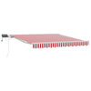 Ombrellone pieghevole Vidaxx rosso e bianco 350 x 250 cm in tessuto e acciaio