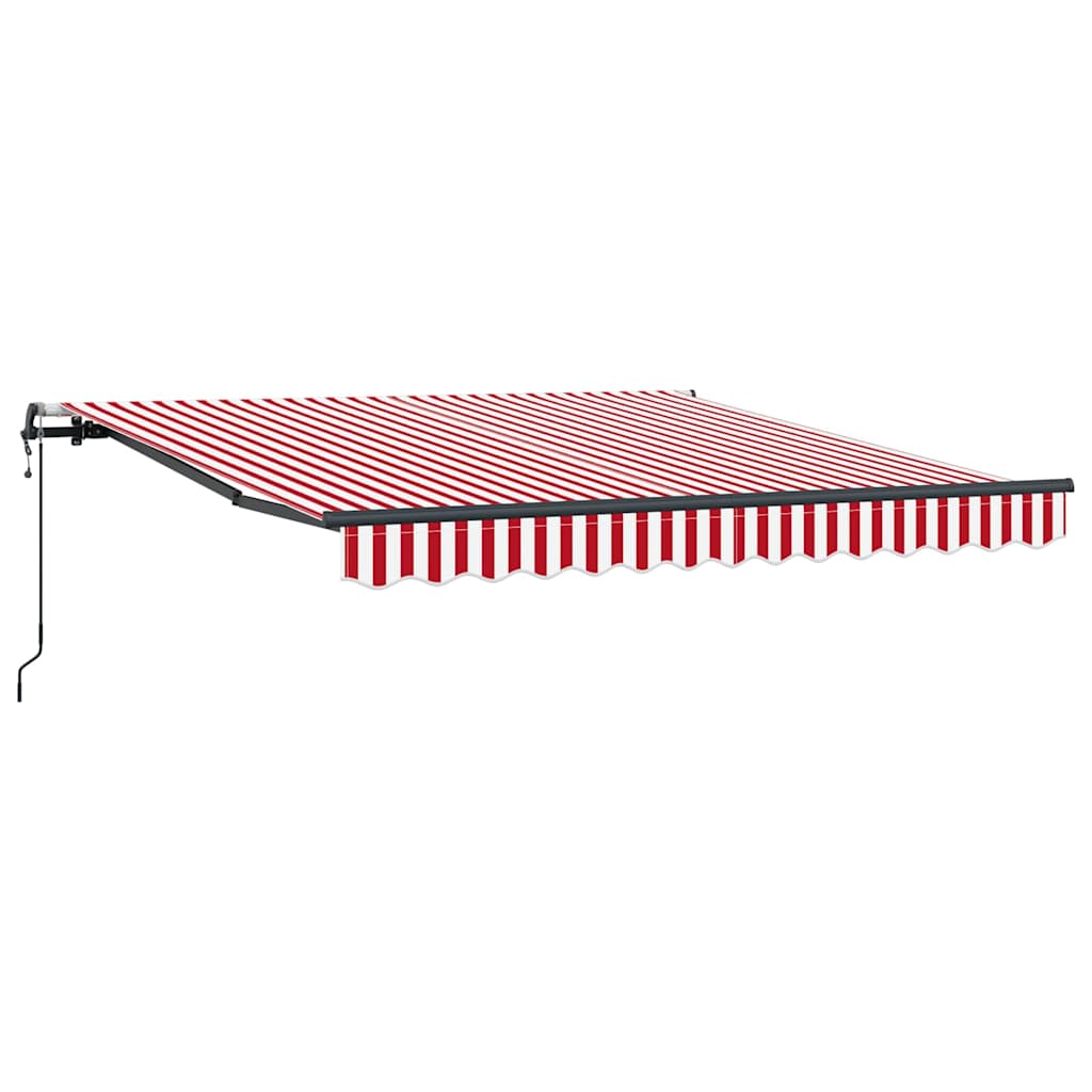 Ombrellone pieghevole Vidaxx rosso e bianco 350 x 250 cm
