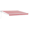 Ombrellone pieghevole Vidaxx rosso e bianco 350 x 250 cm