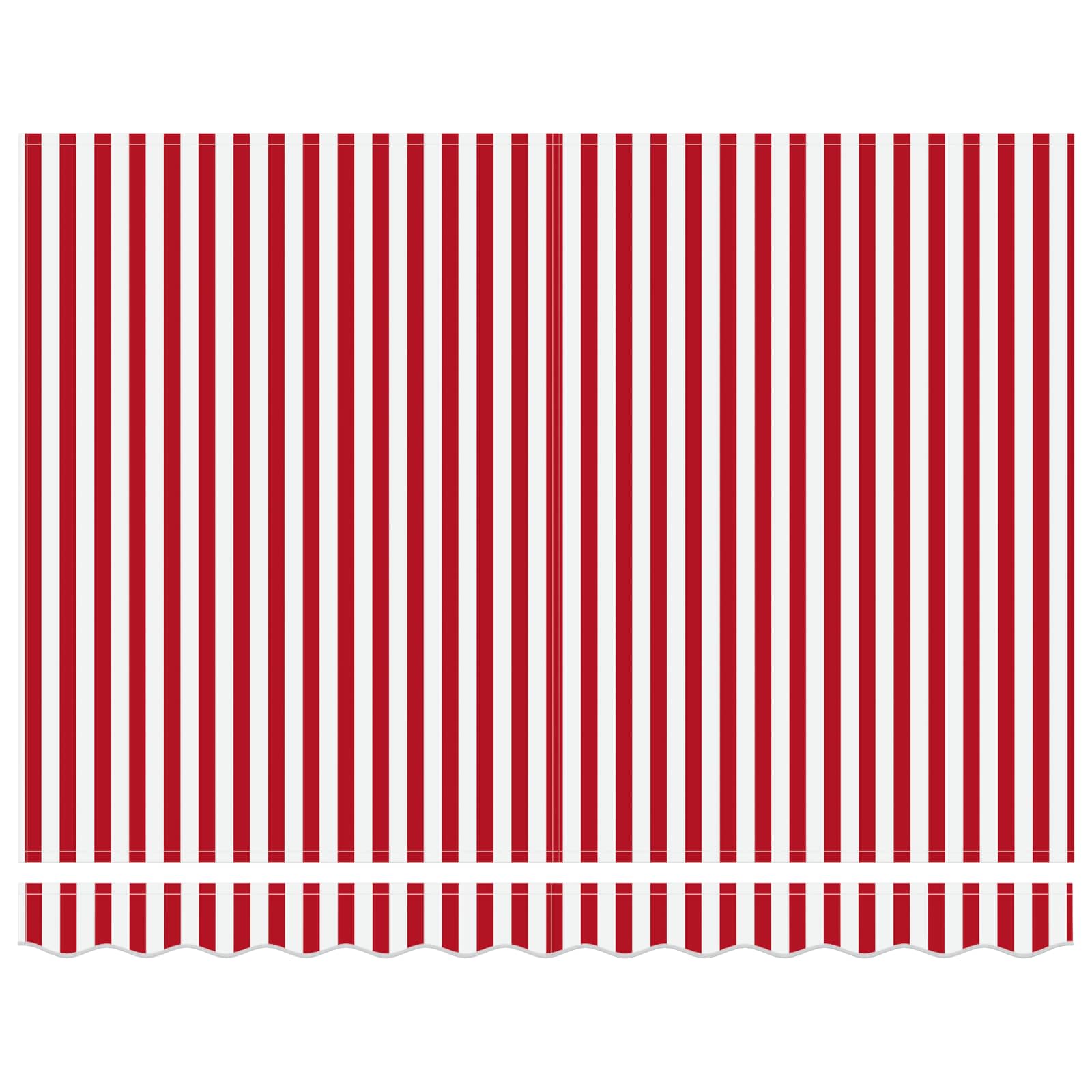 Ombrellone pieghevole Vidaxx rosso e bianco 350 x 250 cm