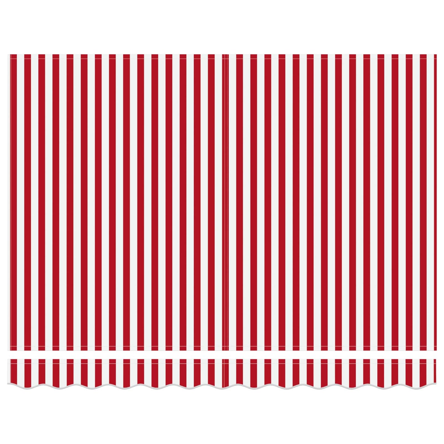 Ombrellone pieghevole Vidaxx rosso e bianco 350 x 250 cm