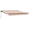 Vidaxx sombrilla plegable azul y naranja 350 x 250 cm