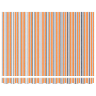 Vidaxx sombrilla plegable azul y naranja 350 x 250 cm