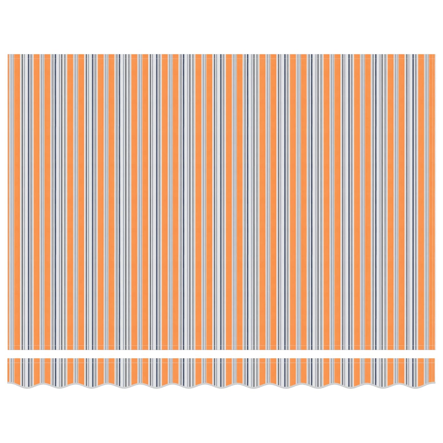 Ombrellone pieghevole Vidaxx blu e arancione 350 x 250 cm