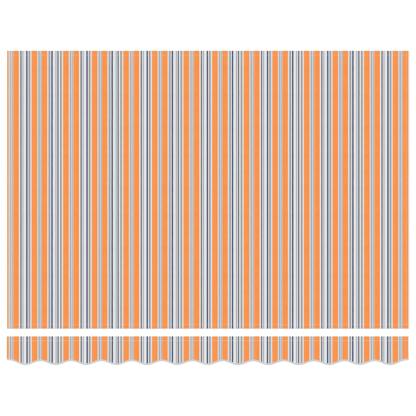 Ombrellone pieghevole Vidaxx blu e arancione 350 x 250 cm